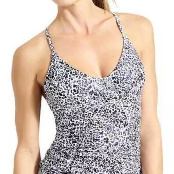 Athleta Zimbabwe Smocked Tankini Top - Picture 1 of 5
